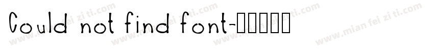 Could not find font字体转换